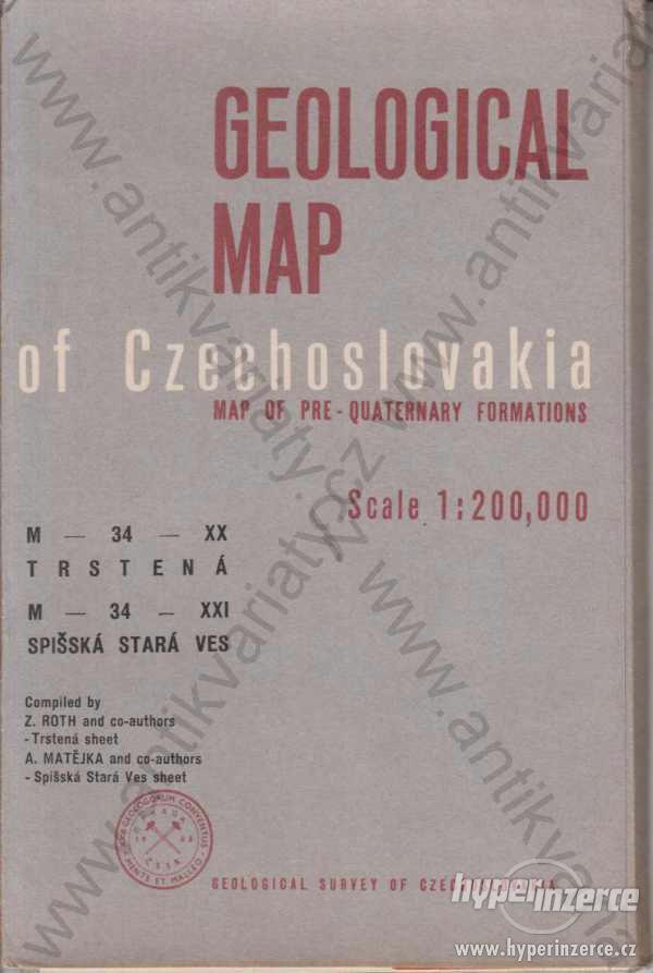 Geological Map of Czechoslovakia 1963 - foto 1