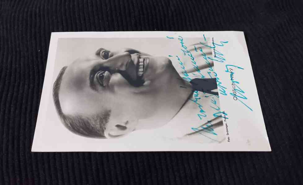 Oldřich Nový – autogram s věnováním - foto 2