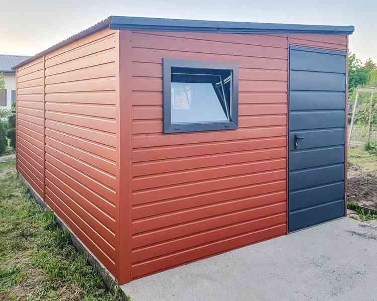 Zahradní domek 2,5x4m - dveře - 3x Okno - světle hnědá TS732 - foto 3