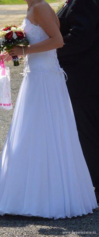 Svatební šaty - vel. 38 - foto 2