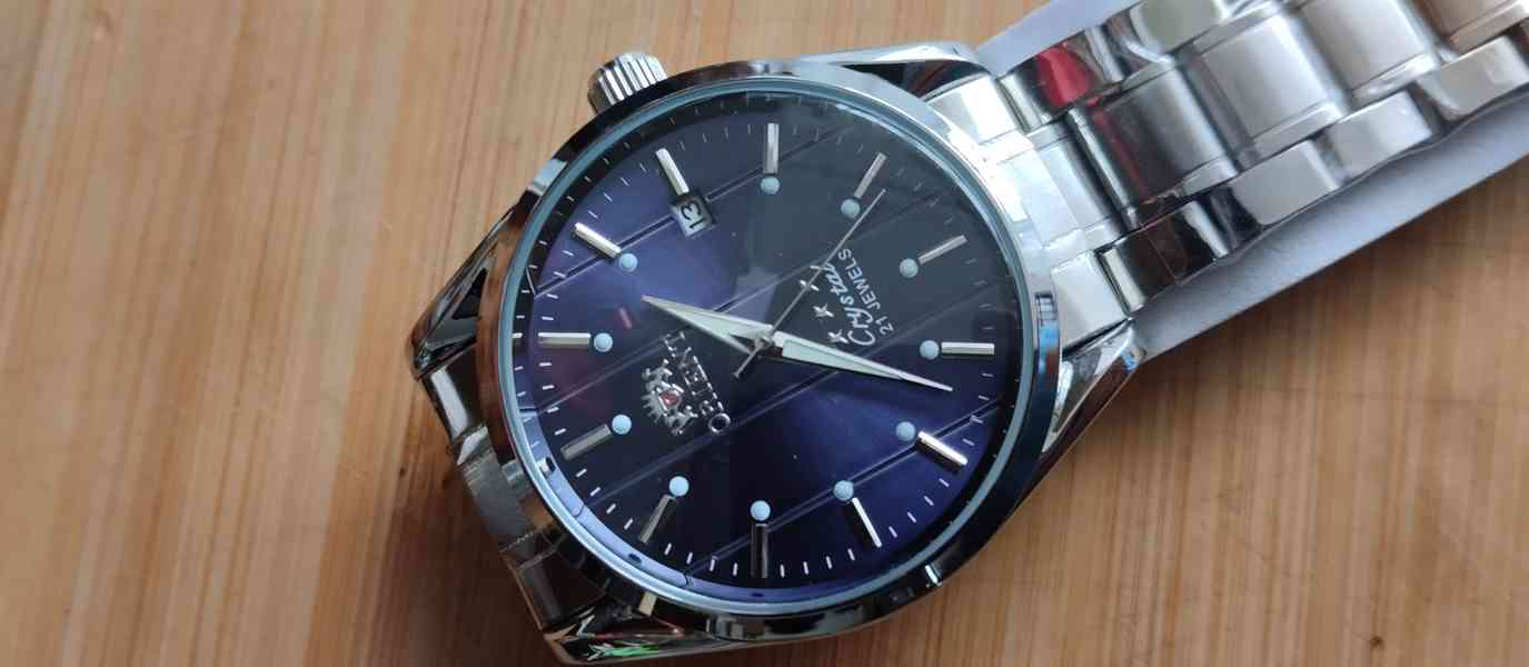 hodinky ORIENT AUTOMATIK BLUE 3STARS JAPAN - foto 2