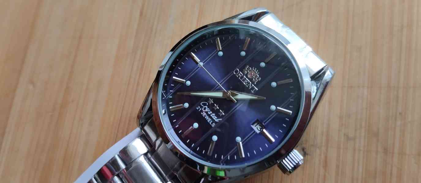 hodinky ORIENT AUTOMATIK BLUE 3STARS JAPAN - foto 4