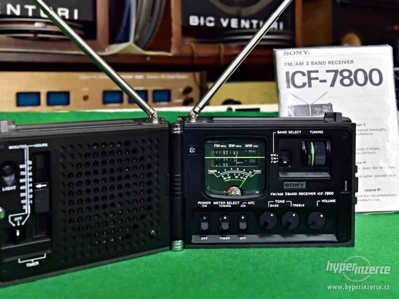 SONY ICF-7800 Newscaster Receiver Radio - Unikátní stav