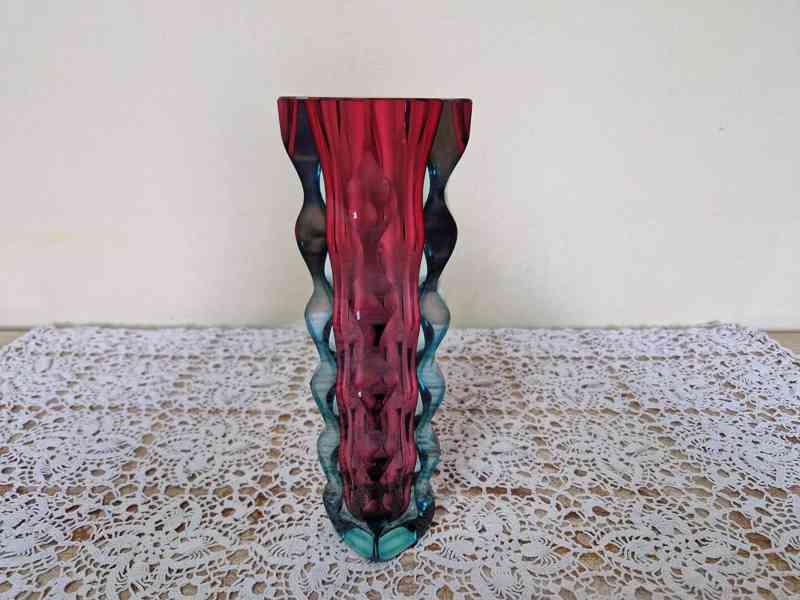 Zajímavá broušená Váza Oldřich Lipský Exbor 27cm! - foto 4