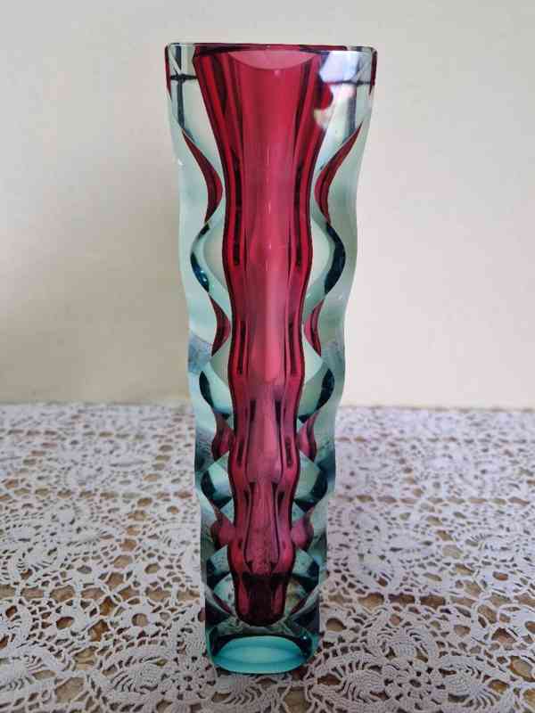 Zajímavá broušená Váza Oldřich Lipský Exbor 27cm! - foto 5