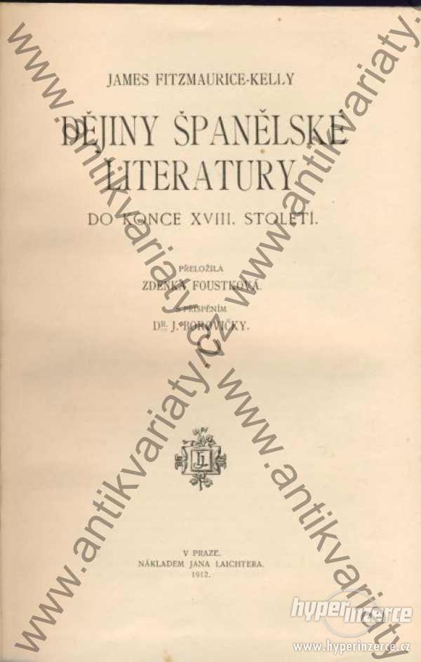 Dějiny španělské literatury do konce XVIII. století - foto 1