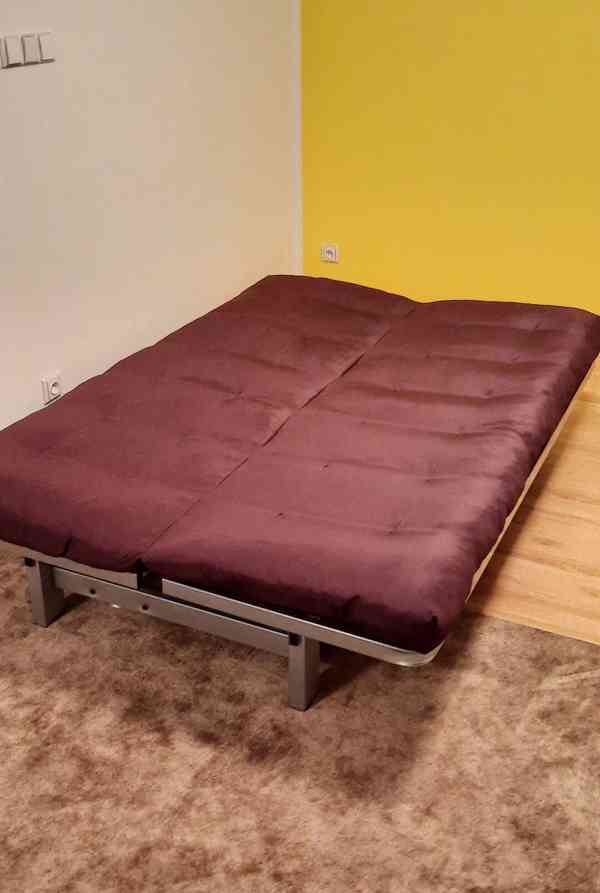 Gauč rozkládací, rozkládací pohovka s roštem - foto 2