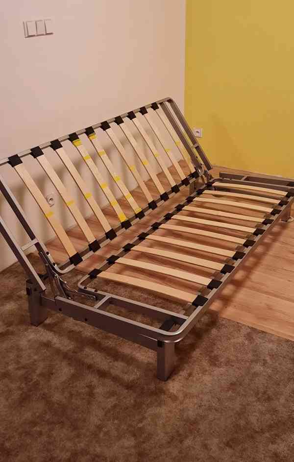 Gauč rozkládací, rozkládací pohovka s roštem - foto 4