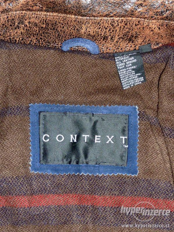 Kožená bunda Contex s podšívkou velikost S - foto 3