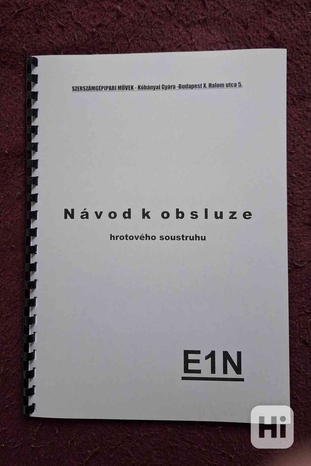 E1N návod soustruhu - foto 1