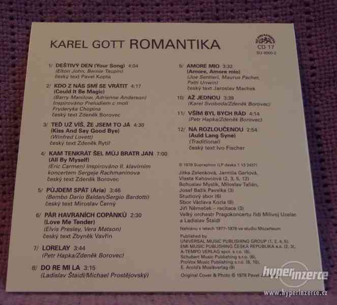CD Karel Gott - Romantika, NOVÉ!! Vyprodána Edice RETRO - foto 2
