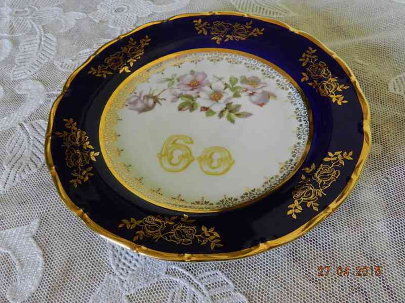 Krásný dekorační jubilejní talíř 60 Epiag - foto 2