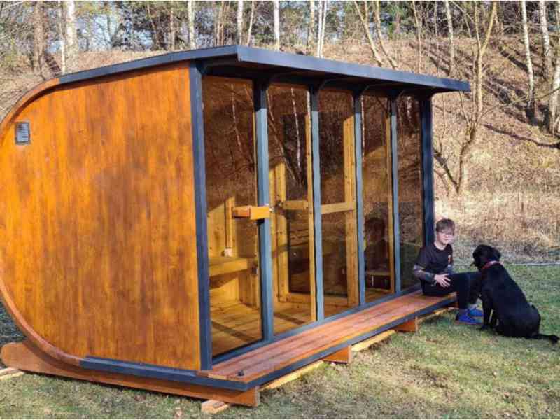 Zahradní sauna Venkovní sauna Saunový domek Infračervené kab