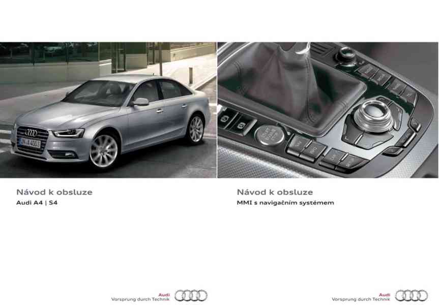 Audi návod A 1 3 4 5 6 7 8 a Q 3 5 7 i S RS manuál k obsluze - foto 5