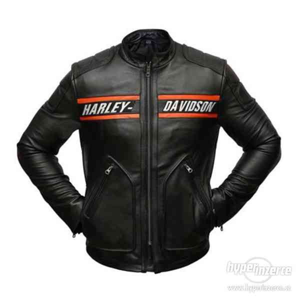 Men’s Black Harley Davidson Goldberg Biker Jacket - foto 4