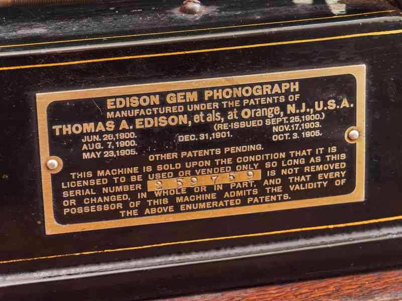 Edison Gem Phonograph, USA, kolem roku 1905 - foto 9