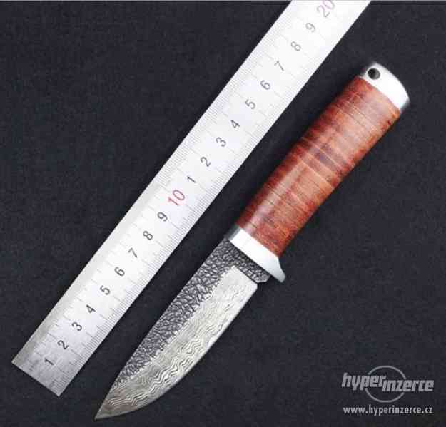 Lovecký nůž s damaškovým ostřím (nový) - foto 1