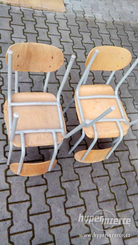 4 kusy školní židle - foto 1