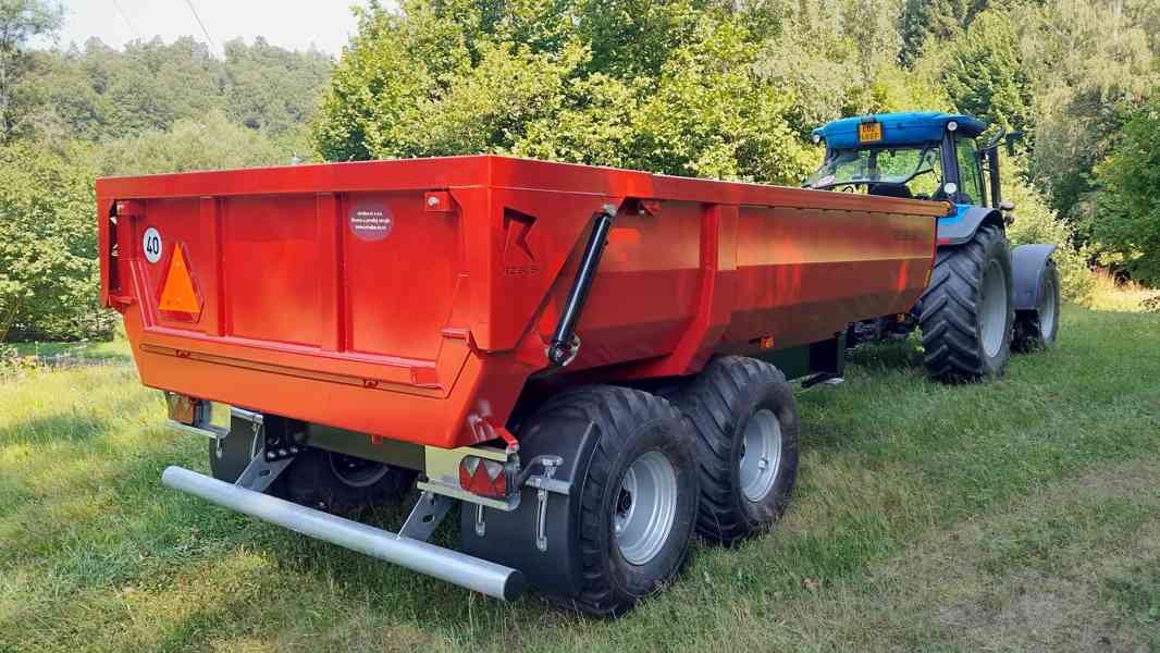 Traktorový návěs,přívěs,vlek za traktor,vlečka 13t - foto 5