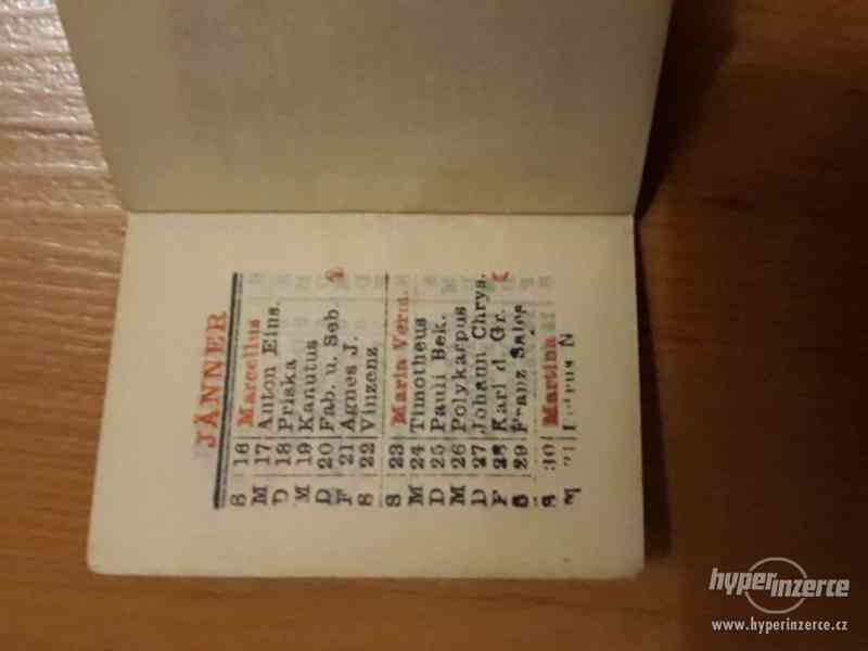 Starý miniaturní kalendář 1916 - foto 4