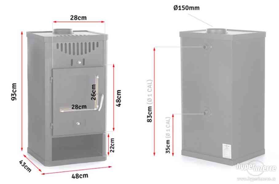 Krbová kamna ELEGANT 10kW - foto 4