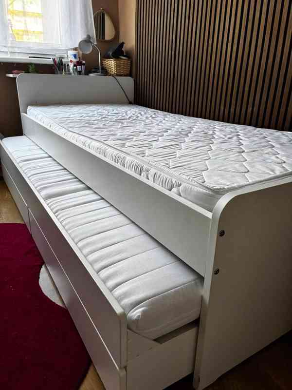 Postel rozkládací s úložným prostorem Ikea - foto 3