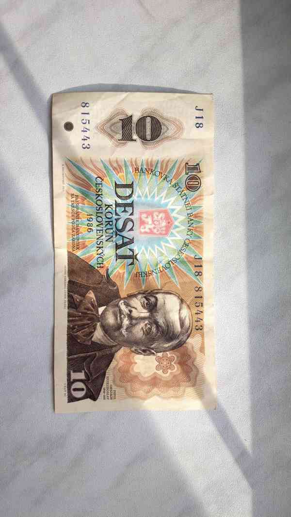 bankovky českoslovesnké 10, 10 a 20 Kčs celkem zachovalé - foto 5