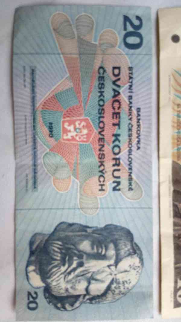 bankovky českoslovesnké 10, 10 a 20 Kčs celkem zachovalé - foto 12