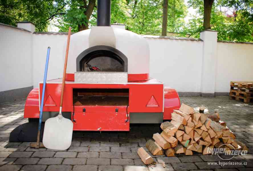 Pizza Trailer Přívěs na pizzu Mobilní pizza pec na dřevo - foto 12