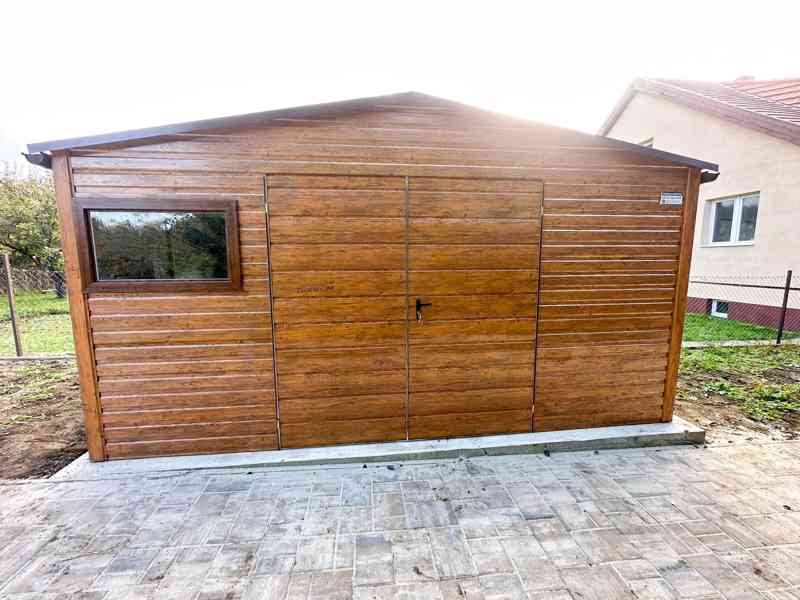 Zahradní domek - 5x2,5m - Dvoukřídlá vrata - Okno - TS863 - foto 1