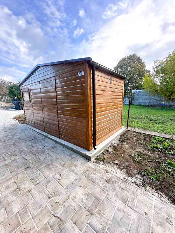Zahradní domek - 5x2,5m -  Dvoukřídlá vrata - Okno -  TS863 - foto 2