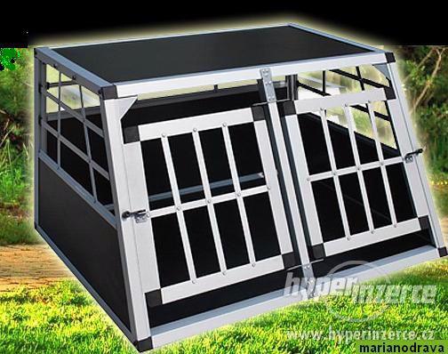 NOVÁ TRANSPORTNÍ KLEC ČERNÁ, BOX DO AUTA PRO PSA - foto 1