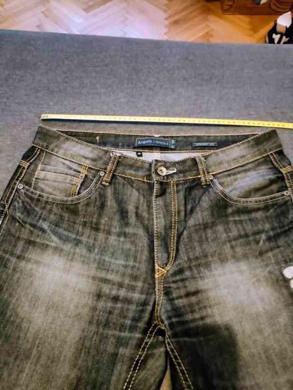 džíny Angelo Litrico, černo-šedé, vel. 37/32(XL), pás: 96cm - foto 3