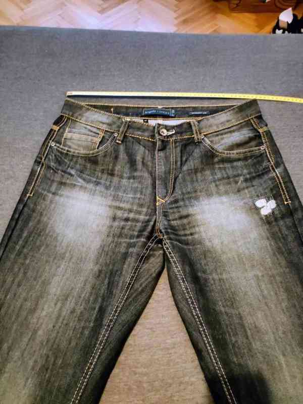 džíny Angelo Litrico, černo-šedé, vel. 37/32(XL), pás: 96cm - foto 2