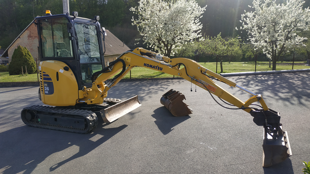 Pásové minirypadlo Komatsu PC26MR-3
