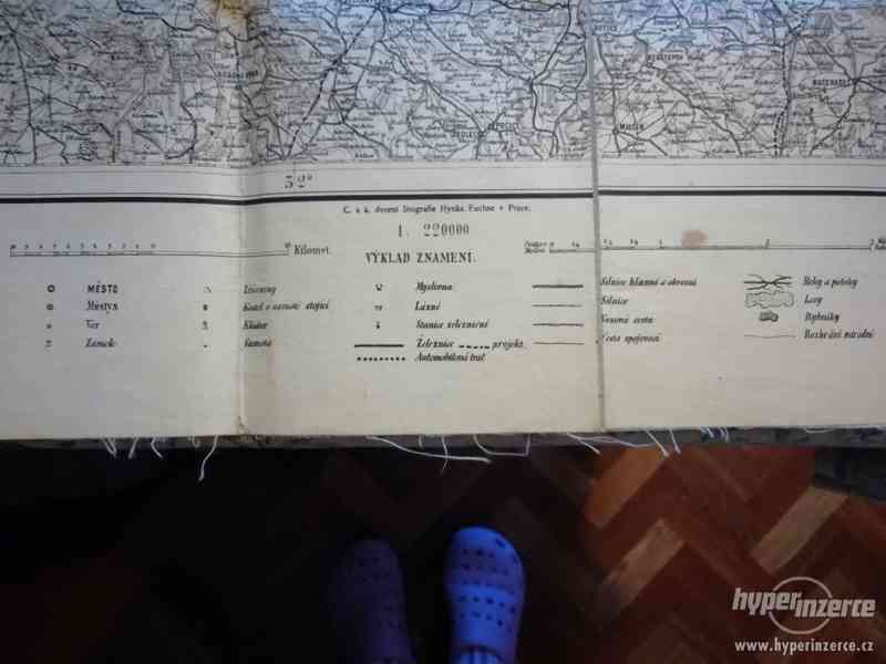 Mapa Střední Čechy, J. E Wagner, upravil Fr. Mareš - foto 1
