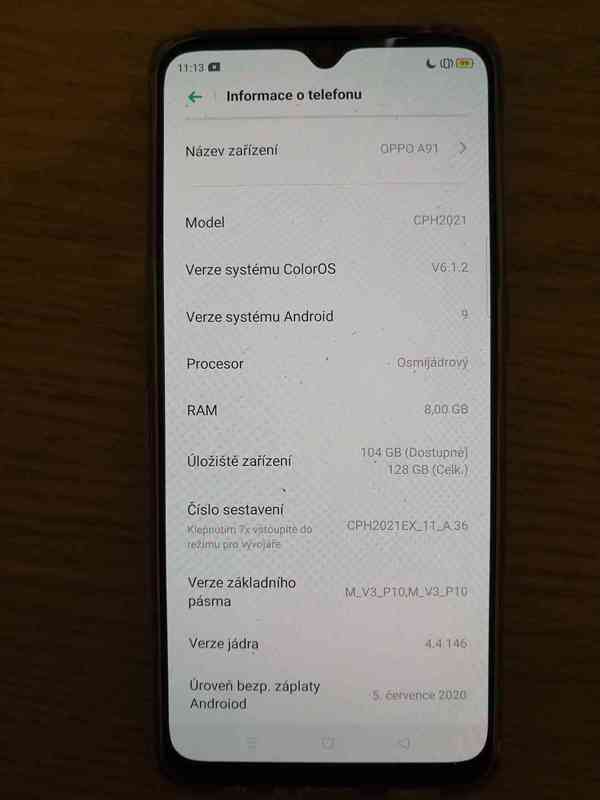 Krásný telefon OPPO A91 (model CPH2021) - foto 1