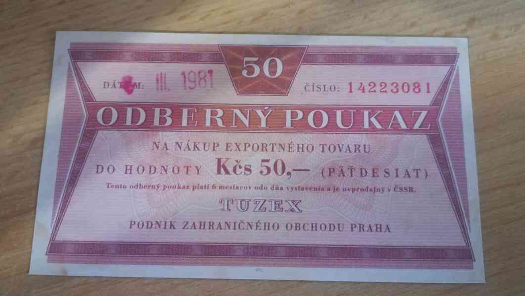 Tuzexové poukázky , bony  - foto 16