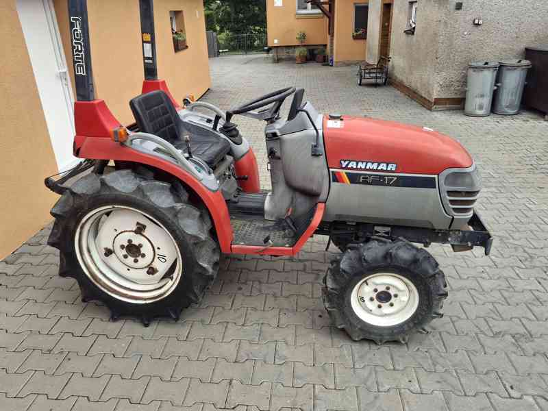 Yanmar AF17 – malotraktor 4x4, 17 HP, top stav, 1080 mth - foto 2