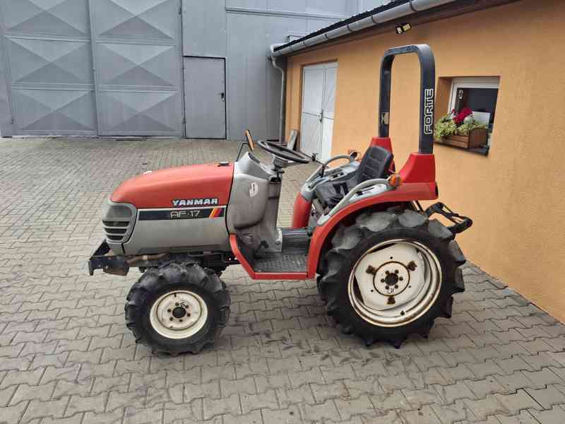 Yanmar AF17 – malotraktor 4x4, 17 HP, top stav, 1080 mth - foto 3