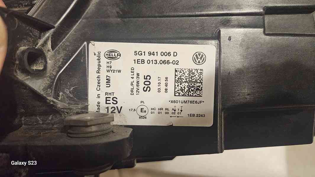 Originální světla Volkswagen Golf 7.5 - foto 7