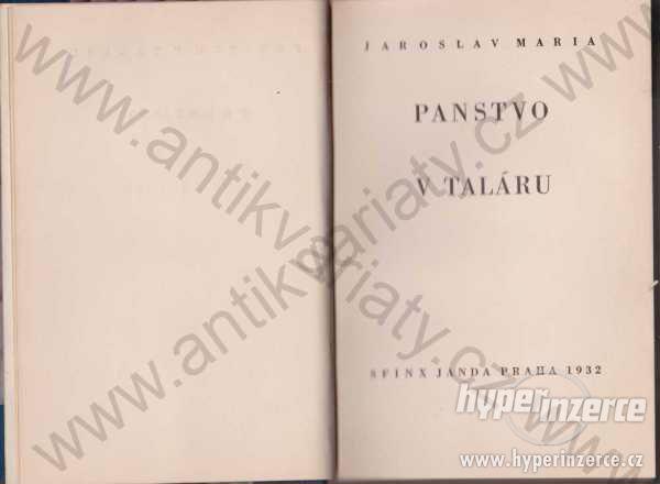 Panstvo v taláru Jaroslav Maria Sfinx B.Janda 1932 - foto 1