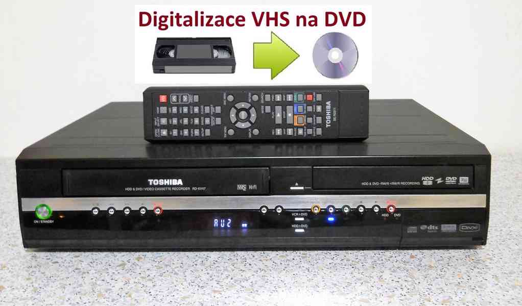 VHS-HDD-DVD rekordér Toshiba RD-XV47 - foto 1