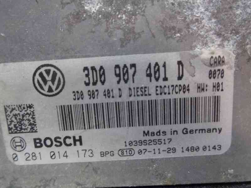 VW PHAETON 3,0tdi modul motor 0281014173 3D0907401D - foto 2