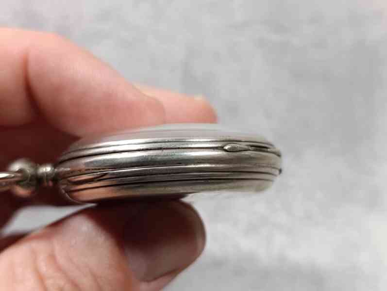 Pánské gravírované kapesní hodinky - kličovky - funkční  - foto 13