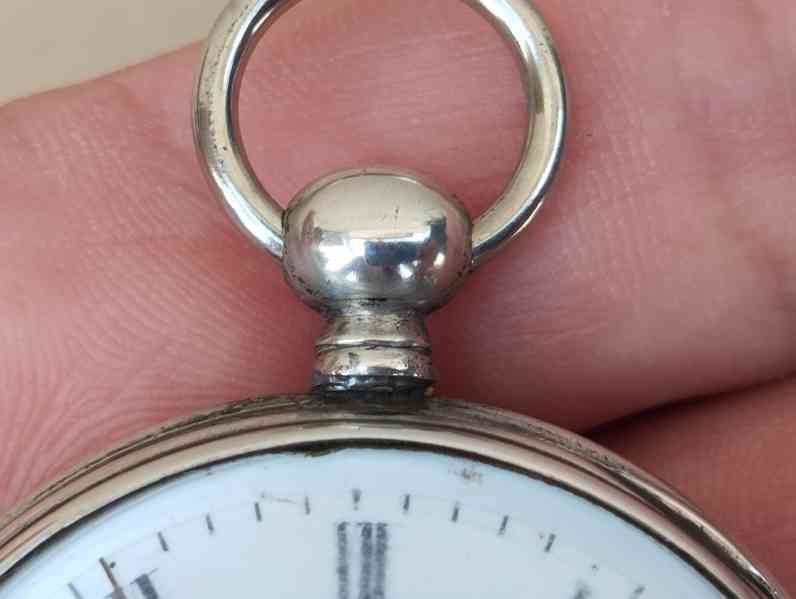 Pánské gravírované kapesní hodinky - kličovky - funkční  - foto 8