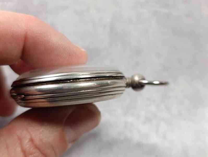 Pánské gravírované kapesní hodinky - kličovky - funkční  - foto 12