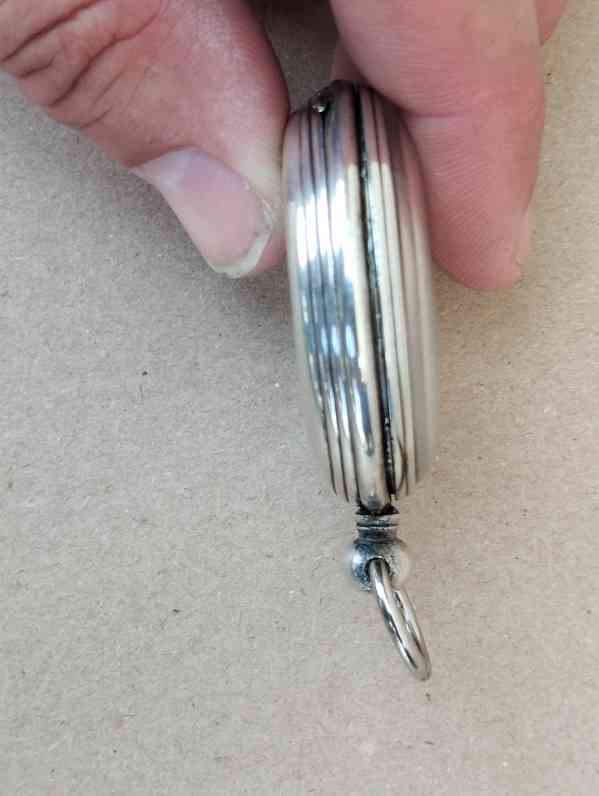 Pánské gravírované kapesní hodinky - kličovky - funkční  - foto 3