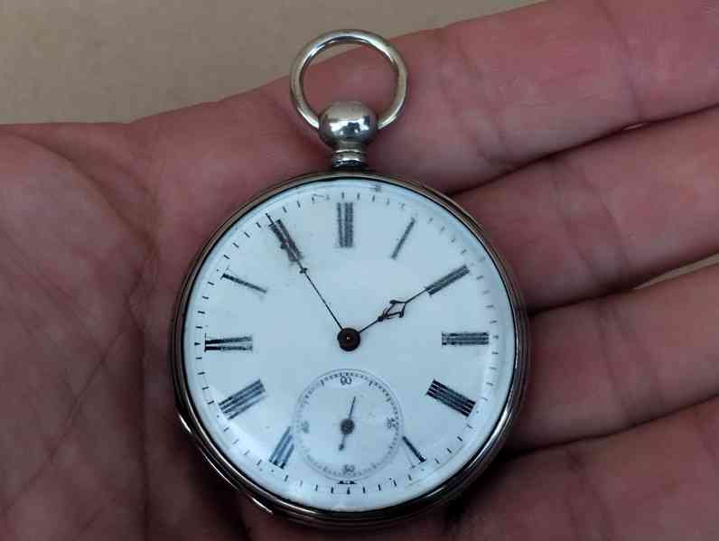 Pánské gravírované kapesní hodinky - kličovky - funkční  - foto 7