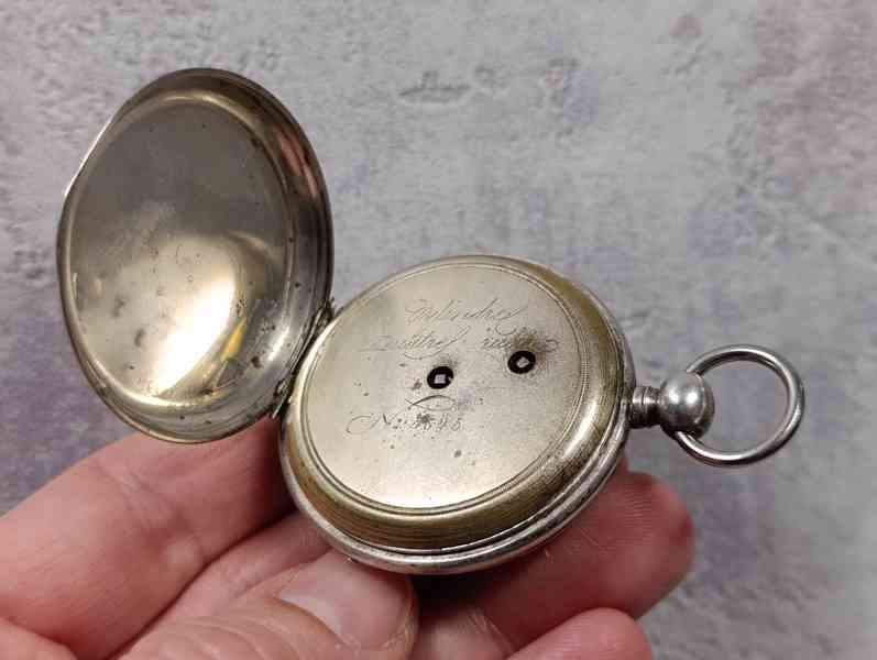 Pánské gravírované kapesní hodinky - kličovky - funkční  - foto 24